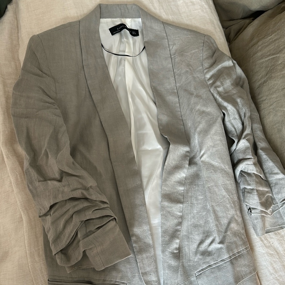 Zara linen blazer